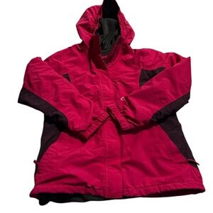 Lands' End Girls Pink Squall Hooded Jacket